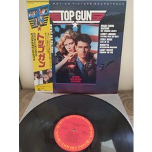 Plakperest Top Gun - Soundtrack - 1986 Japonya Basım Nadir Plak - Obi’li 2.el