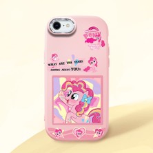 Ucuc iPhone 7/8/se 2020 2022 Uyumlu Darbe Emici Kamera Korumalı Pembe Silikon Özel Baskı Desenli Kılıf