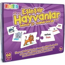 Edukido Eşleştir,   Hayvanlar Mukavva Puzzle