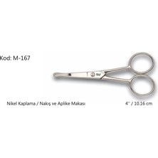 Uravas Store Europe Aplike Nakış Makası Kıvrık Küt Uçlu No:4 10,16 cm