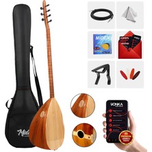 Yonka B-141U Uzun Sap Karaağaç Gövde Kaliteli Gürgen Sap Saz Bağlama Seti