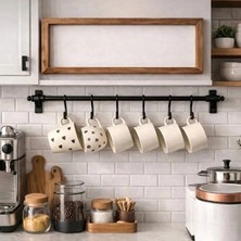 İlanib Ticaret 8 Kancalı Yapışkanlı Askı Aparatı