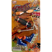 UDATOYS Parmak Kaykay Paten Scooter Mini Finger Skateboard Seti