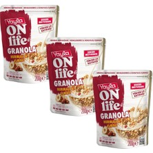 Yayla Onlife Hurmalı ve Elmalı Granola 200 G X3