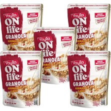 Yayla Onlife Hurmalı ve Elmalı Granola 200 G X5