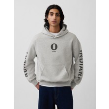 Gap Erkek Gri Robert Indiana Vintagesoft Grafik Sweatshirt