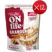Yayla Onlife Hurmalı ve Elmalı Granola 200 G X12