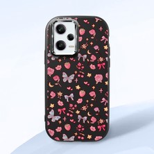 Ucuc Poco X5 Pro 5g Uyumlu Darbe Emici Kamera Korumalı Siyah Silikon Özel Baskı Desenli Kılıf