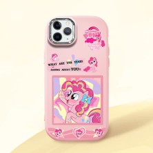 Ucuc iPhone 11 Pro Max Uyumlu Darbe Emici Kamera Korumalı Pembe Silikon Özel Baskı Desenli Kılıf