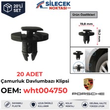 Silecek Noktası Porsche Çamurluk Davlumbaz Klipsi 20 Adet WHT004750