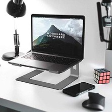 İlanib Ticaret M5 Alüminyum Ergonomik Bilgisayar Standı - Space Gray