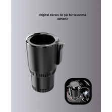 Zero Land Muratech Dijital Ekranlı Akıllı Bardaklık Araç Içi Termal Isıtıcı Soğutucu