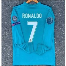 Alaturka Mix R.e.a.l M.a.d.r.i.d 2017/18 Sezonu Cristiano Ronaldo Röveşata Uzun Kol Nostalji Forması