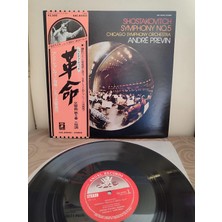 Plakperest Shostakovitch - Previn Chicago - Symphony No. 5 Op. 47 - 1978 Japonya  Basım  Lp Plak Obi’li 2.el