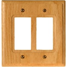 İlanib Ticaret Geleneksel Çift Külbütör Ahşap Duvar Plakası Açık Meşe