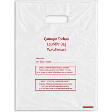 AdNovasam Tek Kullanımlık Çamaşır Torbası 42X47 cm 100’LÜ Paket