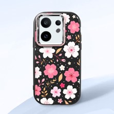 Ucuc Vivo X200 Fe Uyumlu Darbe Emici Kamera Korumalı Siyah Silikon Özel Baskı Desenli Kılıf