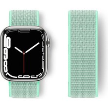 Zayka Mey Ithalat®   Watch 38MM Hasırlı Cırtcırtlı Kordon - Turkuaz