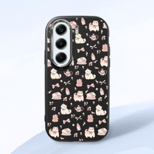 Ucuc Tecno Camon 40(Cm5) Uyumlu Darbe Emici Kamera Korumalı Siyah Silikon Özel Baskı Desenli Kılıf