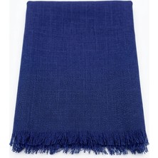 Al Tuhafiye Altuhafiye Keten Dokulu Kare Eşarp - 90X90 cm Saf Görünüm