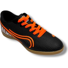 Walked 233-26 Futsal Erkek Salon Futbol Ayakkabı Siyah Turuncu