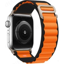 Zayka Mey Ithalat®   Watch Ultra 49MM Mountain Kordon - Siyah-Turuncu