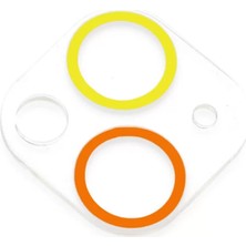 Uravas Store Iphone 13 Mini Renkli Kamera Lens Koruma Cam - Sarı-Turuncu