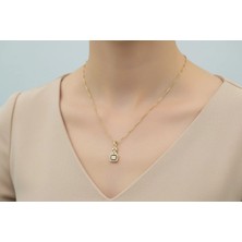 Stil Incisi/xupıng Jewelry Baget Zirkon Taşlı Kolye