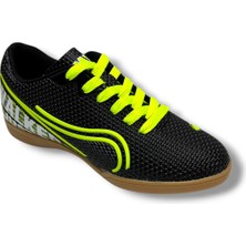 Walked 233-26 Futsal Çocuk Salon Futbol Ayakkabı Siyah Sarı 36-39
