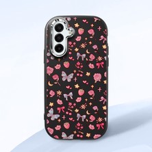 Ucuc Samsung Galaxy A17 4g/5g Uyumlu Darbe Emici Kamera Korumalı Siyah Silikon Özel Baskı Desenli Kılıf