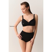Suwen Kaplı Bantlı Korseli Toparlayıcı Bikini Üst