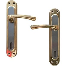 İlanib Ticaret Aynalı Kapı Kolu Tipi Altın Metal Oda Kapı Kolu 1410