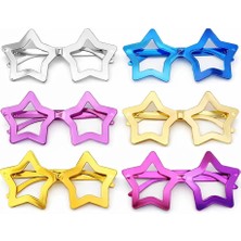 Uravas Store Yıldız Parti Gözlüğü 12'li Set – 6 Renk ( Camsız )