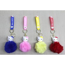 Uravas Store Ponponlu Hello Kitty Anahtarlık ALK4247