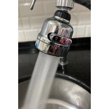 Uravas Store Krom 3 Fonksiyonlu Mutfak Lavabo Başlığı 360 Derece Döner Musluk Ucu