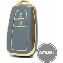 Satışmax Toyota Corolla Prius Camry C-Hr Rav 4 Prado 2 Land Cruiser 2 Tuslu Anahtar Koruma Kılıfı 1. Kalite