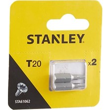 İlanib Ticaret STA61062/XJ Vidalama Uç, Metalik, 2 Adet, T20X25 Mmx2.