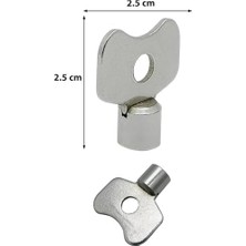 İlanib Ticaret 2 Adet Petek Anahtarı – Radyatör Purjör Anahtarı, Kalorifer Havası Alma Anahtarı, Havlupan ve Petek Bakım Anahtarı, Dayanıklı Metal Radyatör Purjör Anahtarı Seti