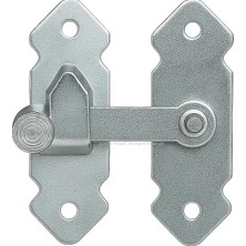 İlanib Ticaret Fransız Kilidi, Metal Mandallı Kapı Kilidi, Sağlam Mekanizma, Bütçe Dostu Bağlantı Aparatı, Kolay Montajlı Pratik Kilit, Nostaljik Tasarım, Kapı, Mobilya, Dolap ve Pencere Kilidi, 180° (Gri)