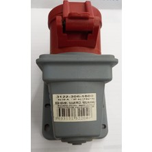 Tplast 3122-306-1600 4X16A IP44 70X70 Eğik Gövdeli Duvar Prizi