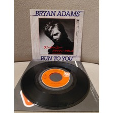 Plakperest Bryan Adams  ‎– Run To You - 1984  Japonya Basım 45LIK Plak-2.el