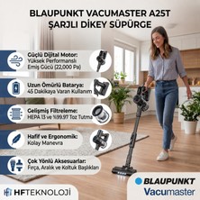 Blaupunkt A25T Şarjlı Vacumaster Kablosuz Dikey Süpürge 300W Siyah + Blaupunkt  Akıllı Baskül Hediye