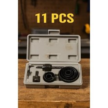 İlanib Ticaret Titex Delik Açma Testere Seti, Ahşap Demiri Ağaç Delme, 19‑64 Mm, Panç, Açma Takımı, Kontrplak, Plastik, Alçıpan, Mdf, Ince Alüminyum Için Üstün Performans (11 Parça)