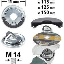 İlanib Ticaret 2463000 Açılı Taşlama Makinesi Için Hızlı Sabitleme Somunu Ø 45 mm M14