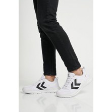 Hummel Beyaz Siyah Fileli Hafif Esnek Unisex Spor Ayakkabı 900887 Hml Nency Iı