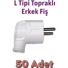 Orel L Tipi Topraklı Erkek Fiş 50 Adet