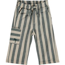 Civil Baby Çizgili Yan Cepli 6-18 Ay Pantolon - Yeşil