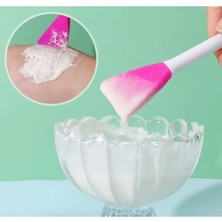 İlanib Ticaret Cilt Bakım Fırçası ve Maske Sürme Spatulası, Iki Yönlü Cilt Bakım ve Maske Uygulama Fırça Takımı, Silikon Uçlu Cilt, Yüz Temizlik, Bakım ve Maske Uygulayıcı Fırça Spatula Set, Çok Fonksiyonlu Spatula