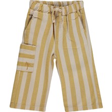 Civil Baby Çizgili Yan Cepli 6-18 Ay Pantolon - Hardal