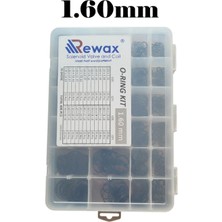 Rewax 600 Adet 1.60 mm O-Ring Seti 70 Shore – Endüstriyel Sızdırmazlık Conta Seti